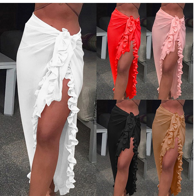 Cover Up Kaftan - 5 colori Ruffle Sarong per le