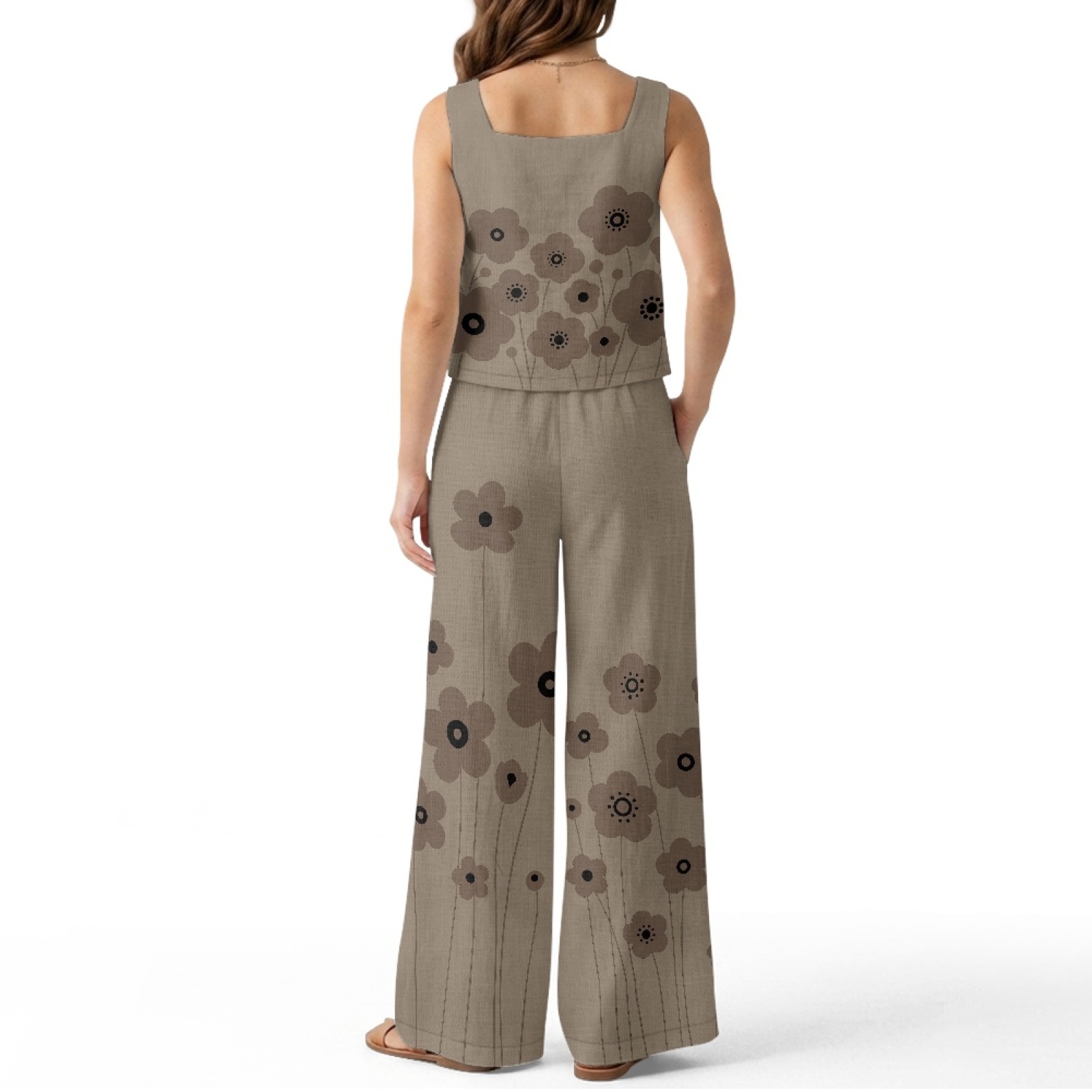 INSTANTARTS Set gilet in lino  - Linen Pant Wide recensione e prezzo