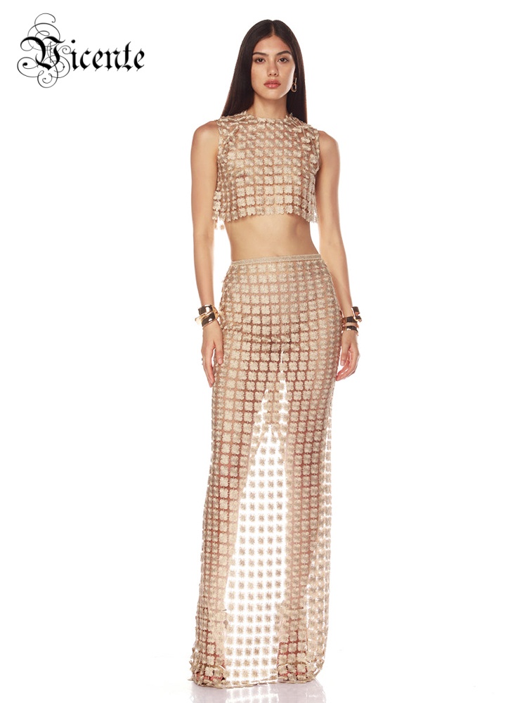 VC Elegante top corto beige se - Crop Top Crochet recensione e prezzo
