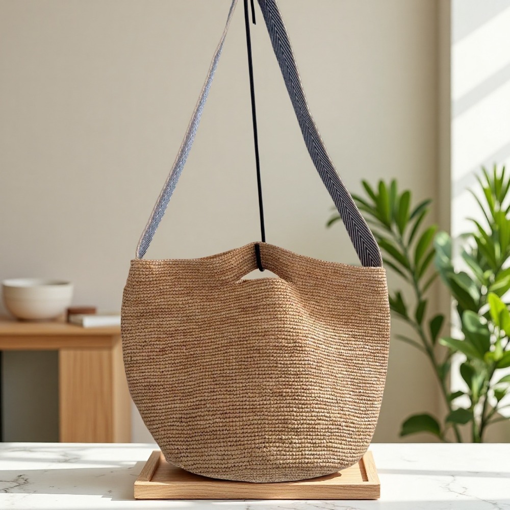 Nuova Borsa a Secchiello in Ra - Crochet Bag Raffia recensione e prezzo